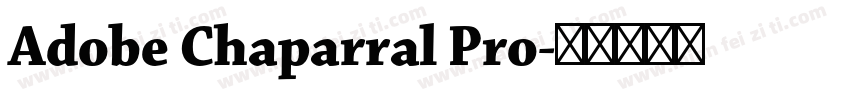 Adobe Chaparral Pro字体转换